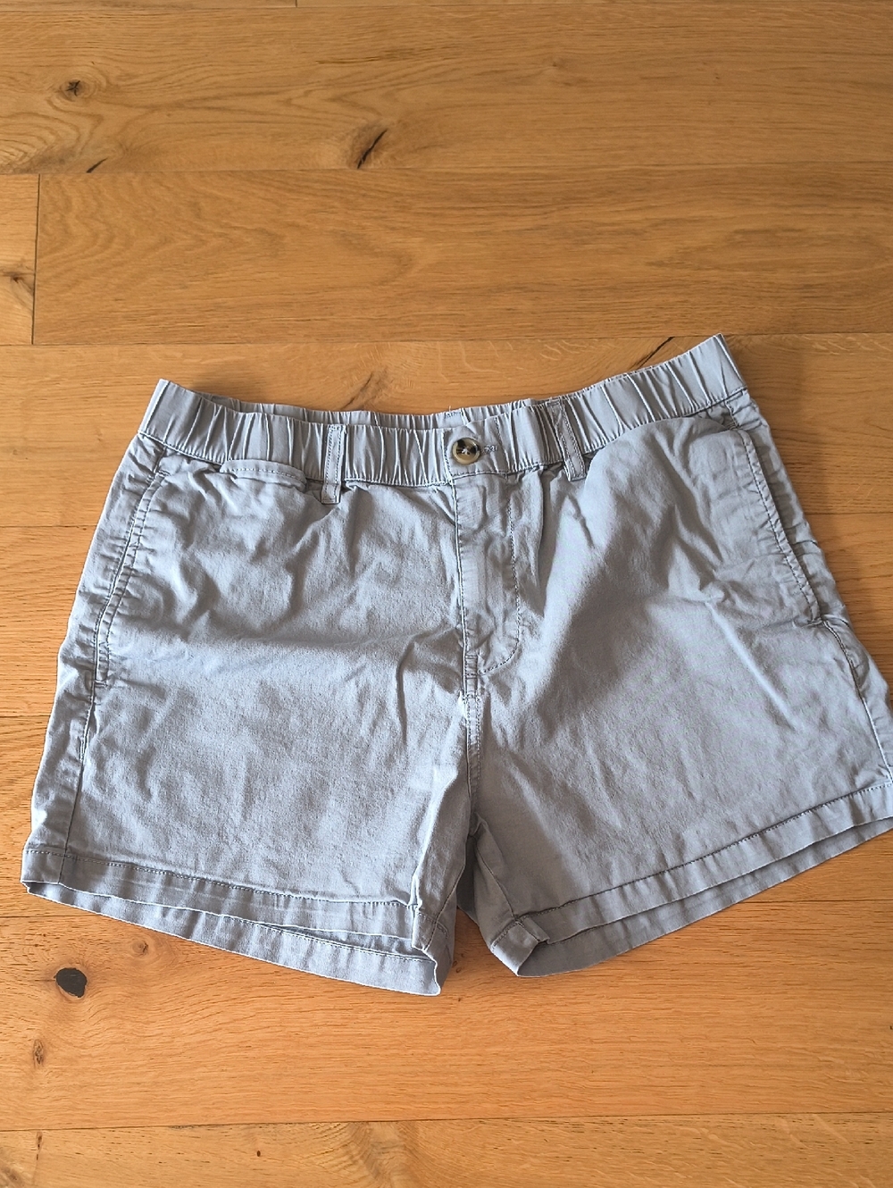 Light Gray Men's’s Casual Elastic-Waist Shorts